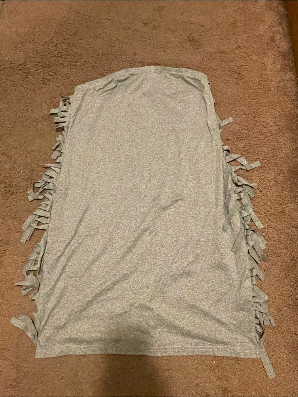 Shein Curve Gray Fringe Mini Dress:Size 1XL